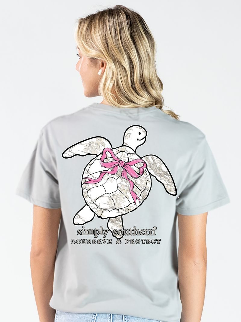 Simply Southern Turtle Tracker White Camo Lunar T-Shirt