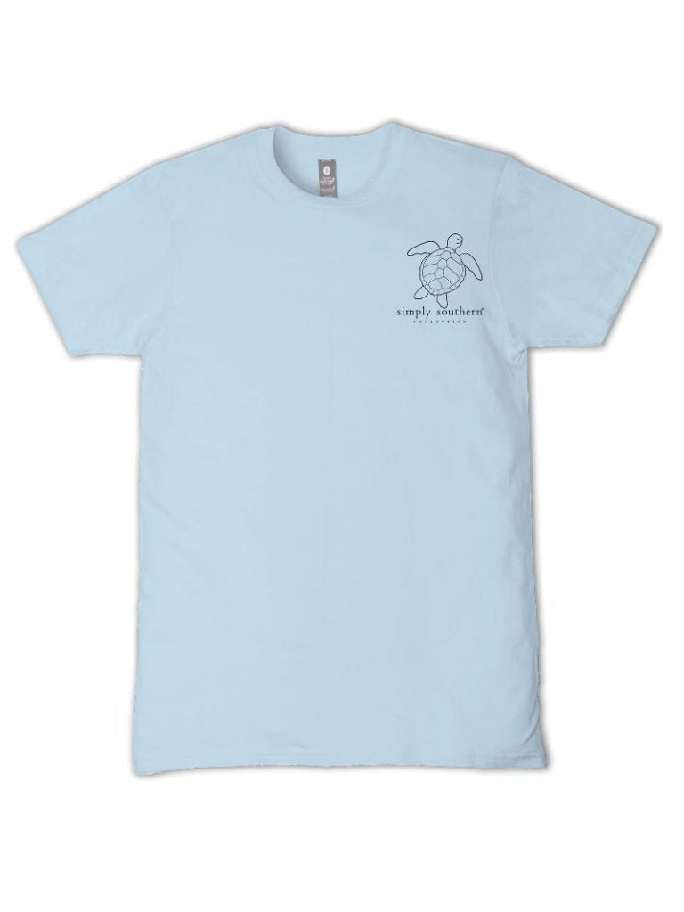Simply Southern Turtle Tracker Blue Camo Ice T-Shirt