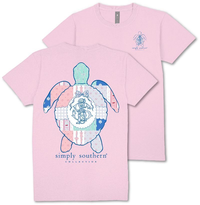 Simply Southern Turtle Tracker Quilted Patchwork T-Shirt