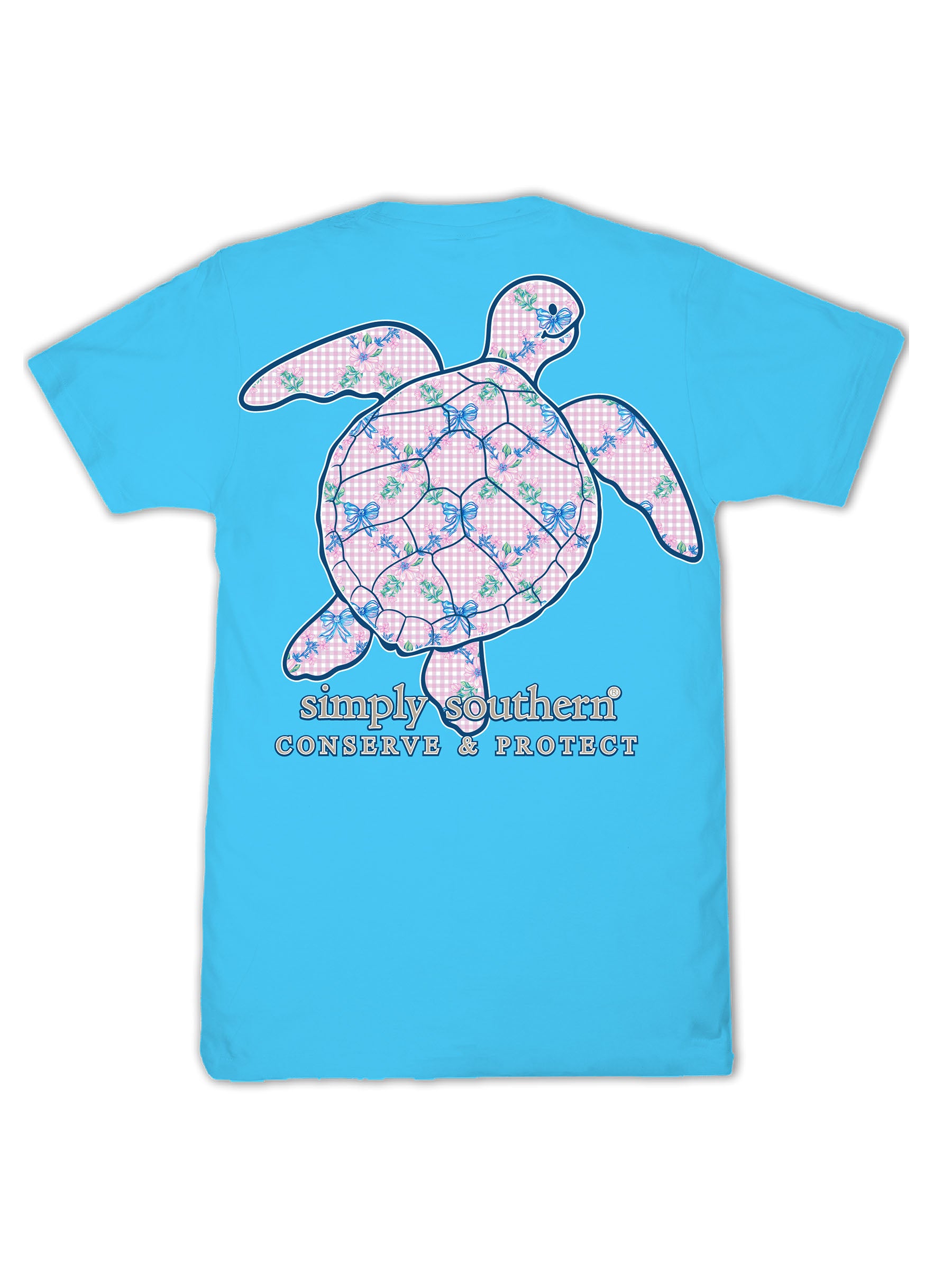 Simply Southern Turtle Tracker Bows Lagoon T-Shirt