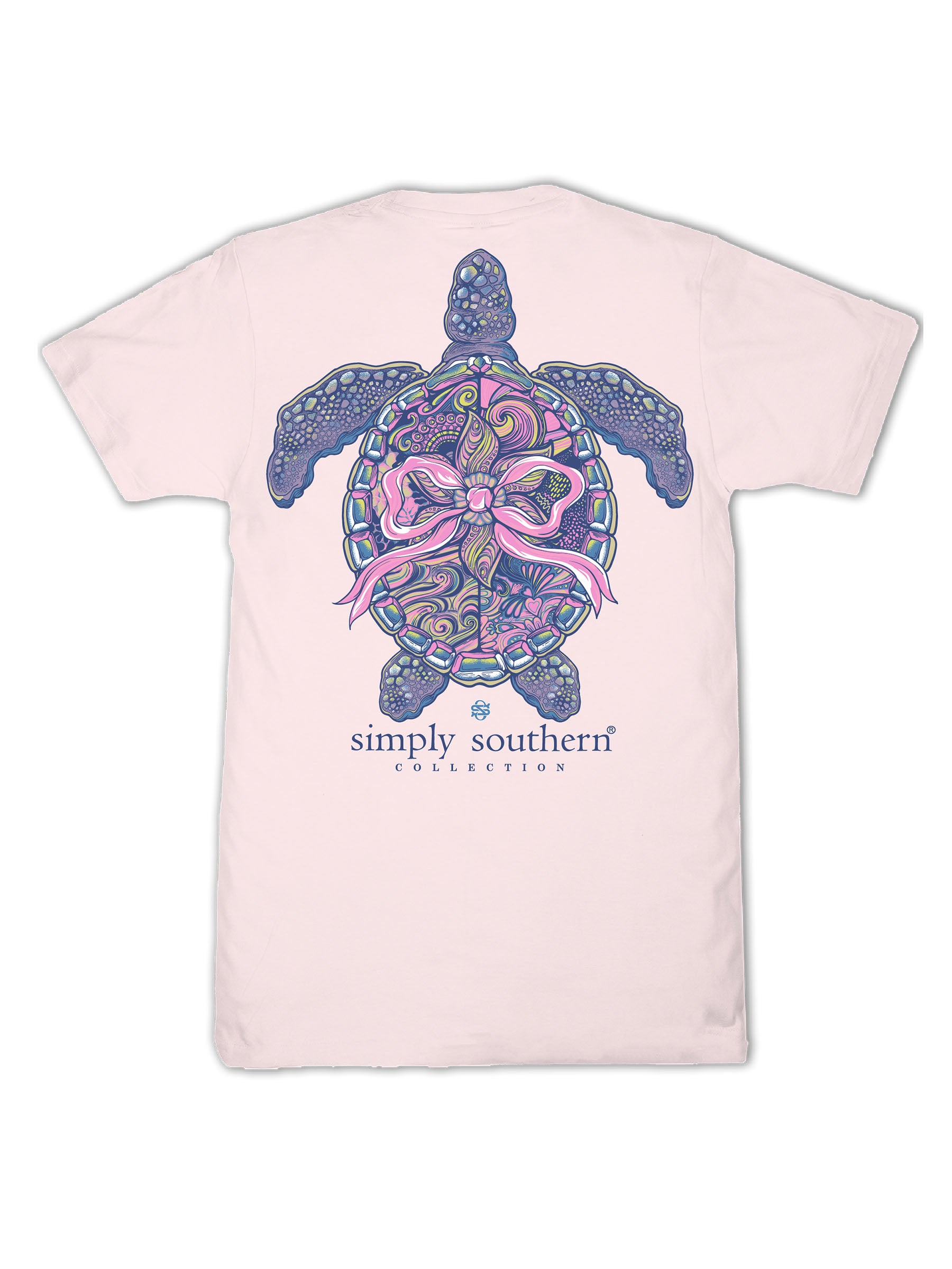 Simply Southern Turtle Tracker Mandala Rosy T-Shirt