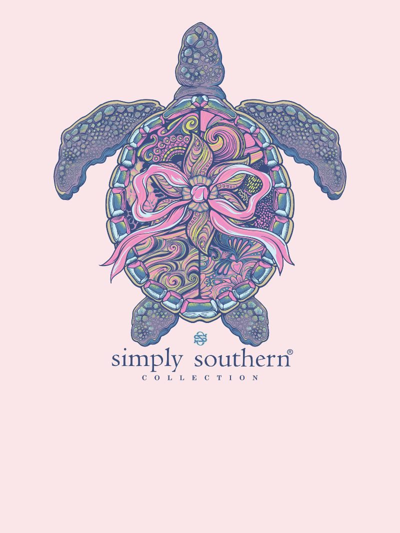 Simply Southern Turtle Tracker Mandala Rosy T-Shirt