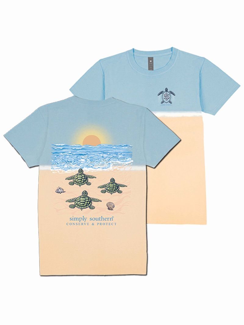 Simply Southern Turtle Tracker Hatch Splash Tie Dye T-Shirt