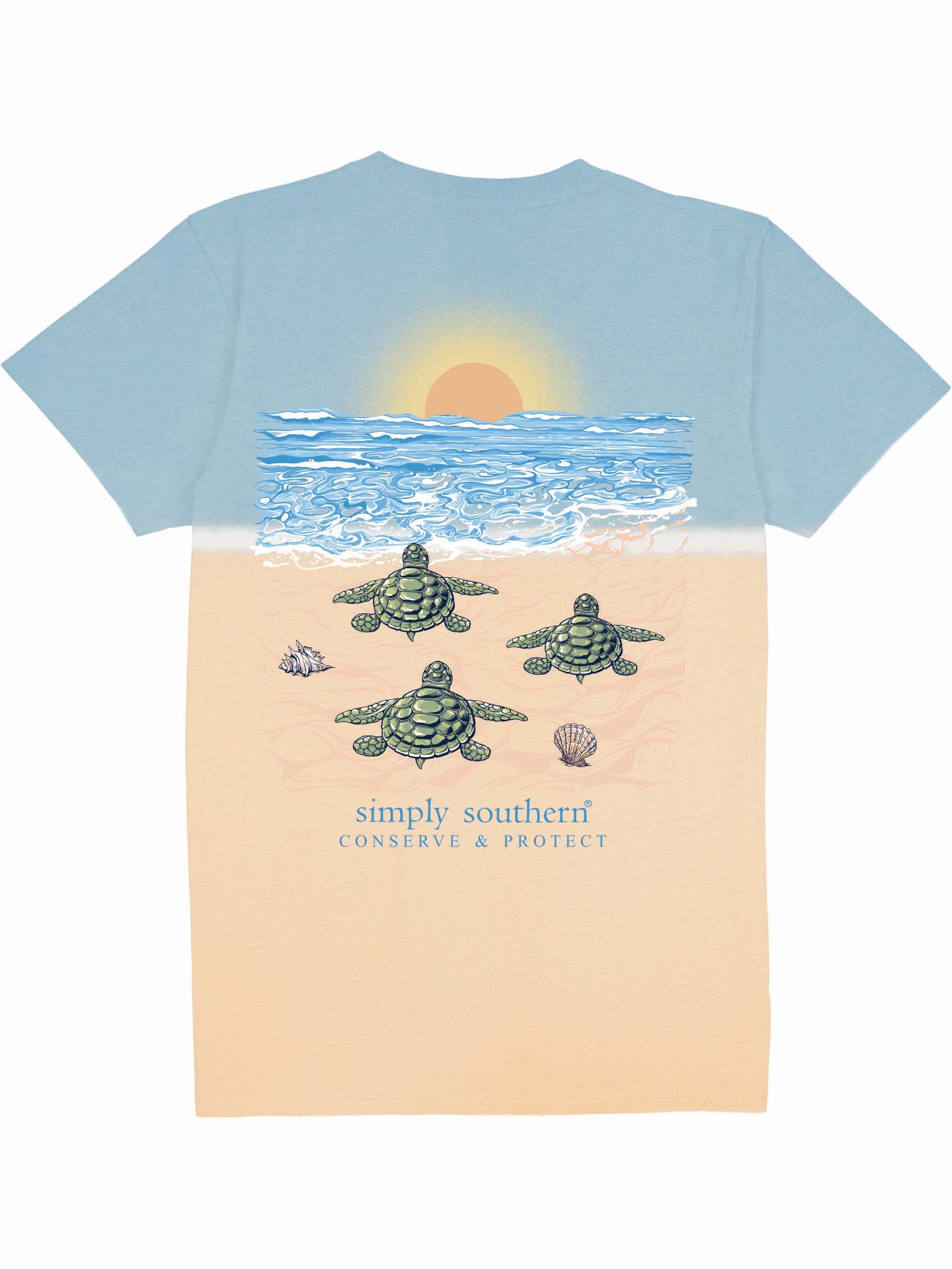 Simply Southern Turtle Tracker Hatch Splash Tie Dye T-Shirt