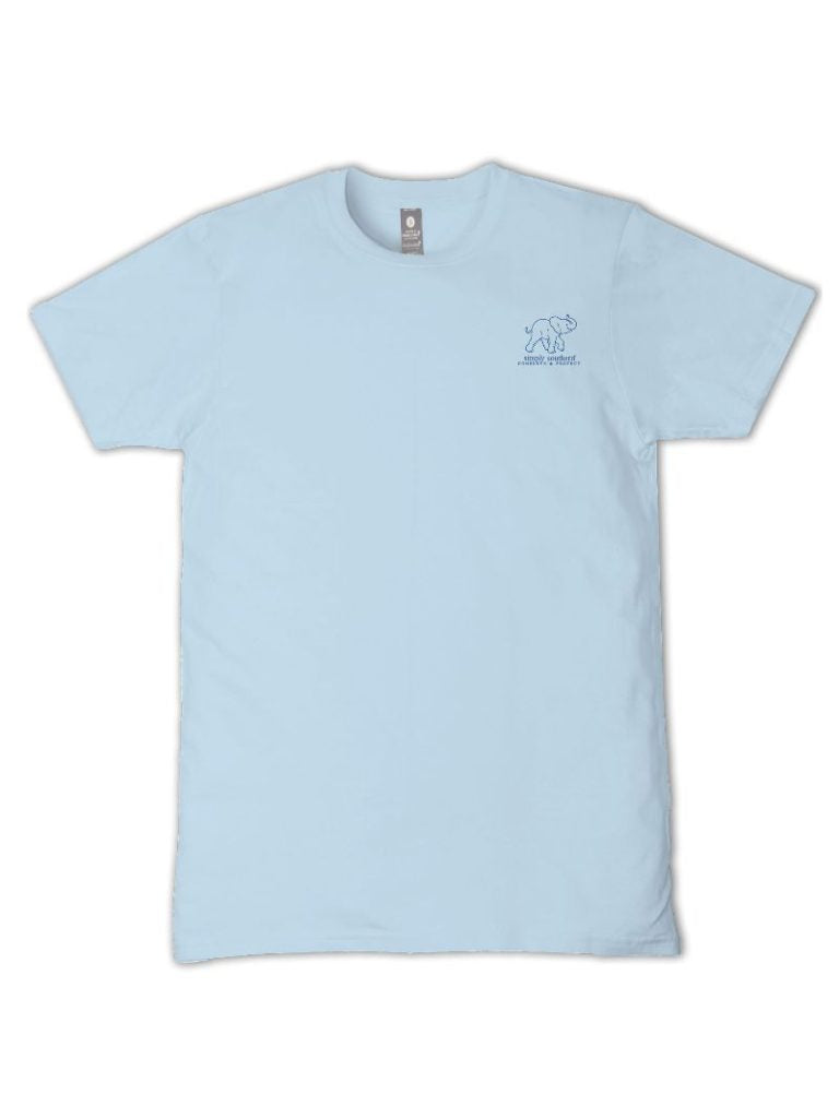 Simply Southern Elephant Tracker Shell Ice T-Shirt