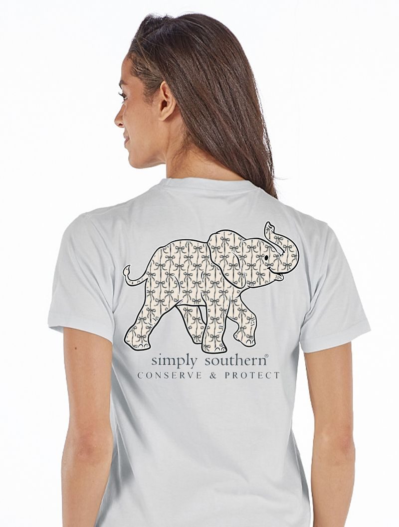 Simply Southern Elephant Tracker Bows Star T-Shirt