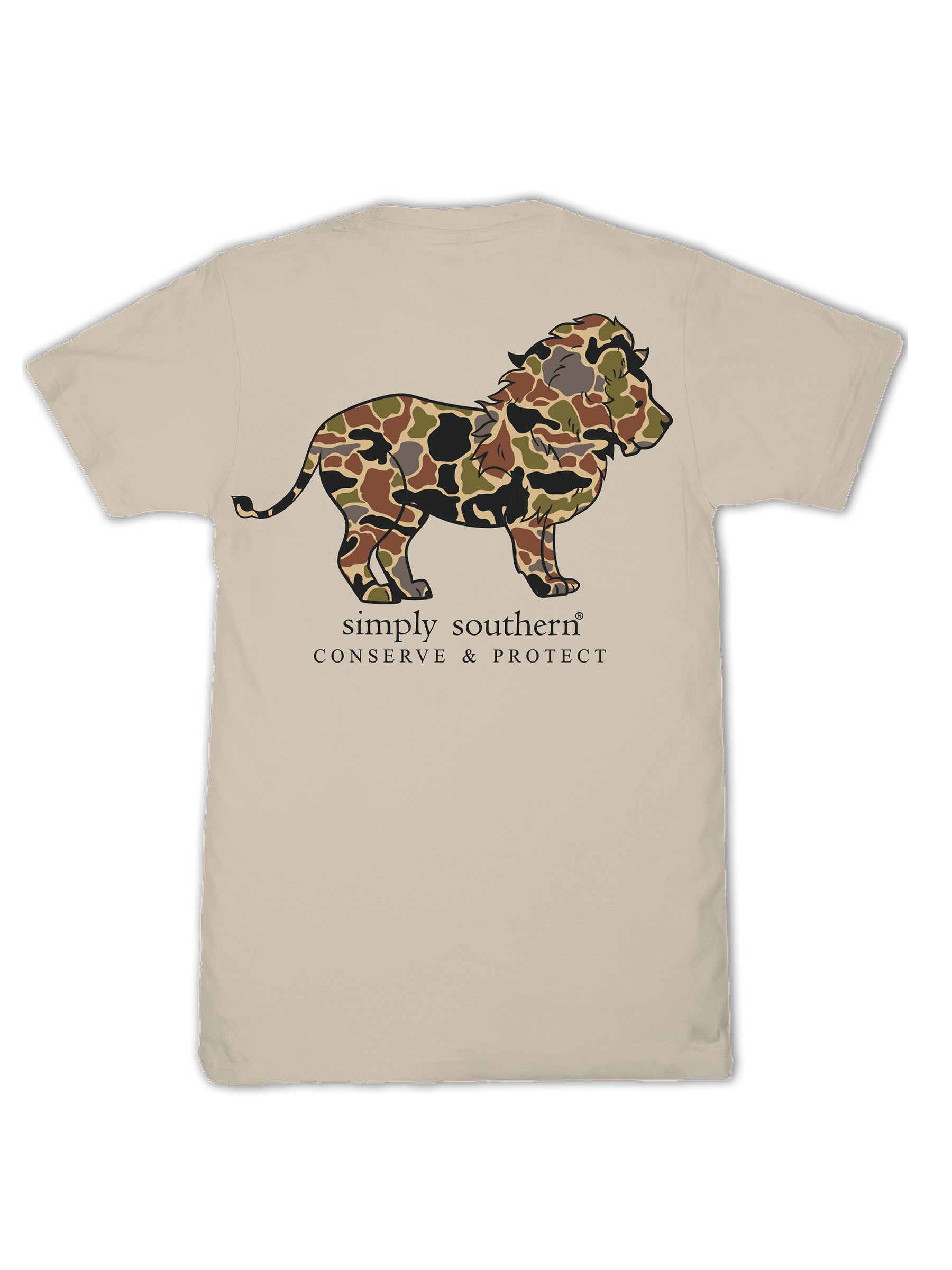 Simply Southern Lion Tracker Camo Clay T-Shirt