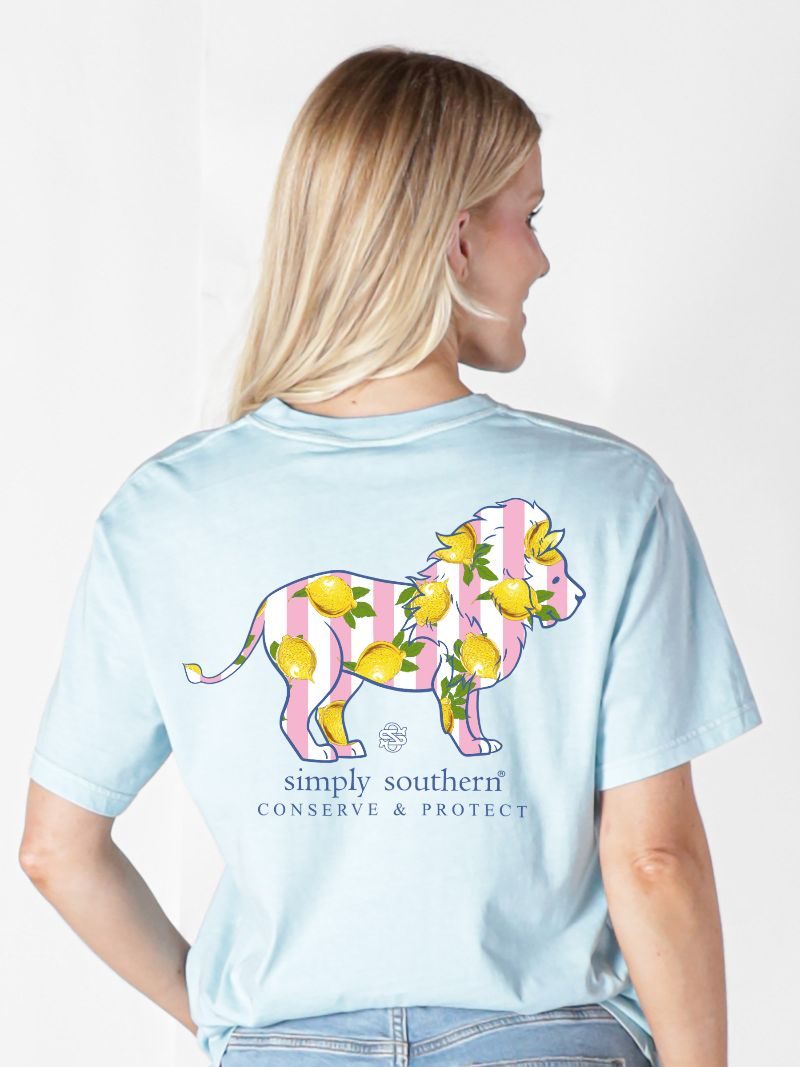 Simply Southern Lion Tracker Lemon Ice T-Shirt