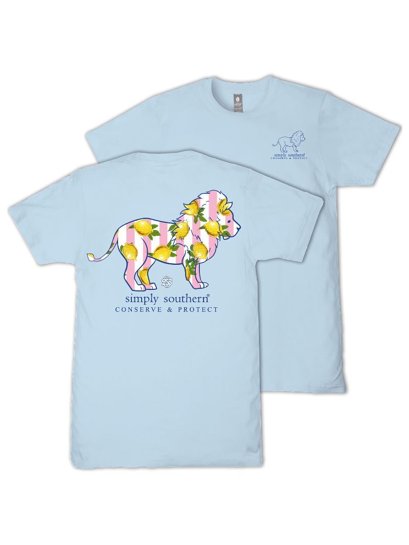 Simply Southern Lion Tracker Lemon Ice T-Shirt