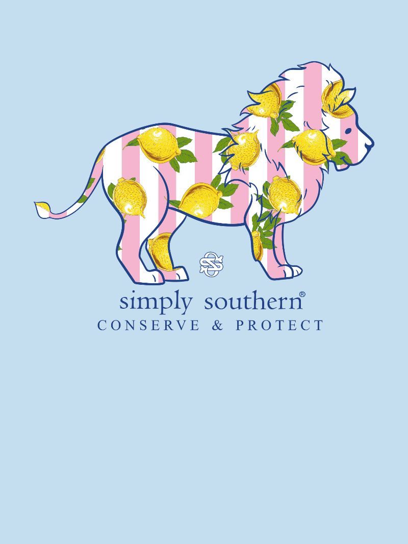 Simply Southern Lion Tracker Lemon Ice T-Shirt
