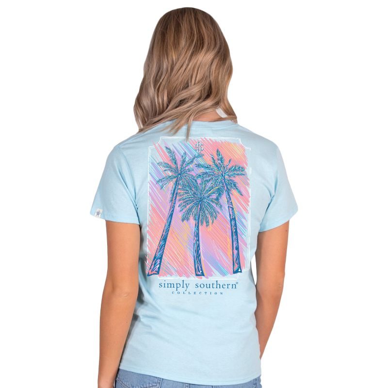 Simply Southern Sunset Palm Trees T-Shirt