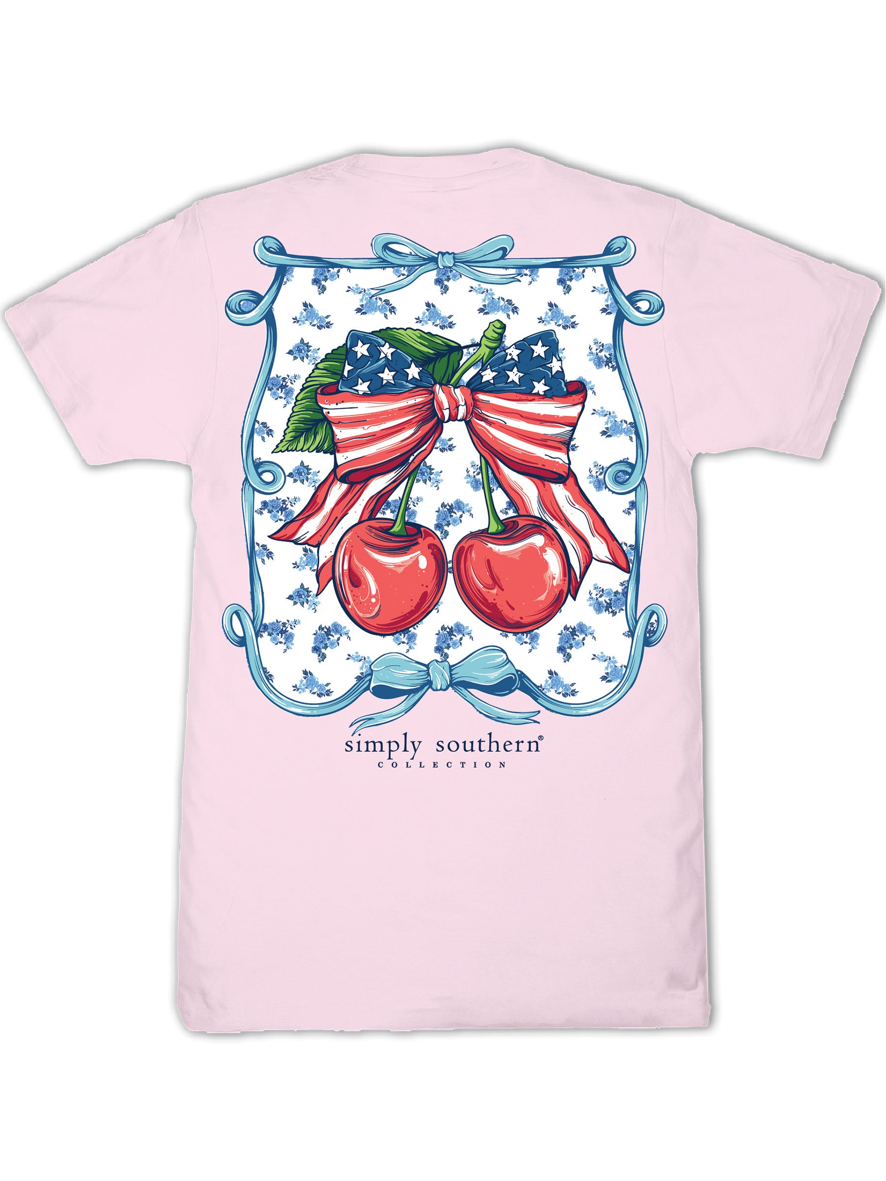 Simply Southern USA Cherry Peony T-Shirt
