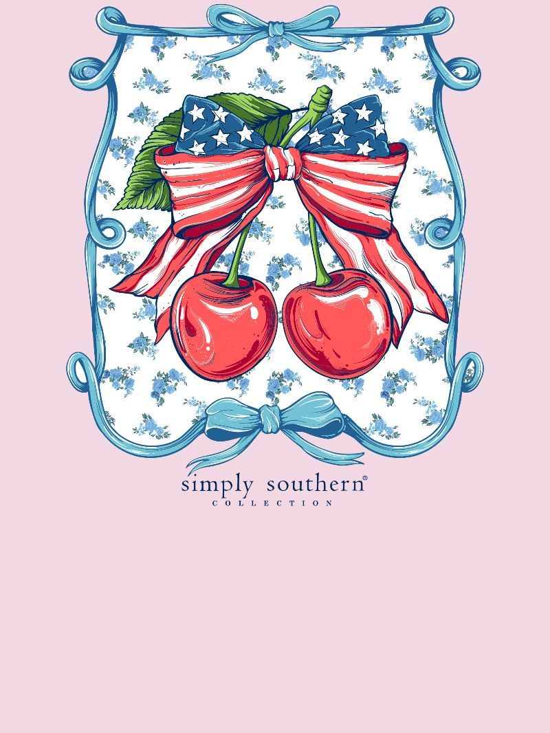 Simply Southern USA Cherry Peony T-Shirt