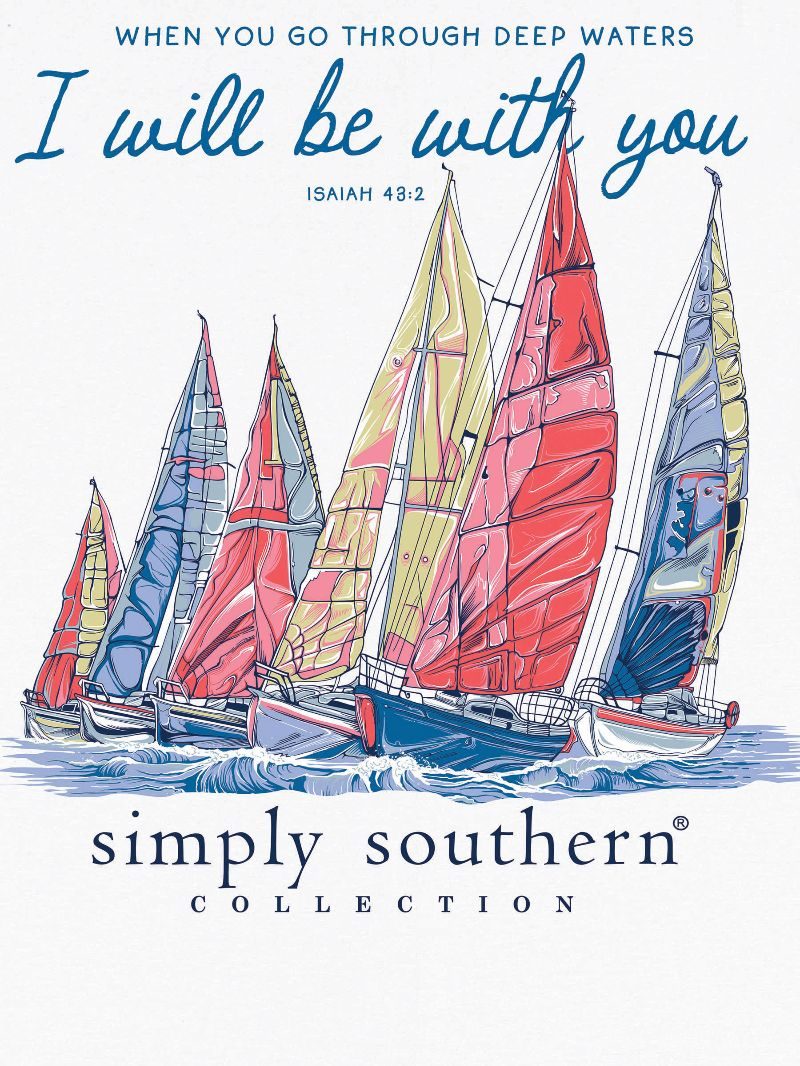 Simply Southern Deep Waters Sail T-Shirt