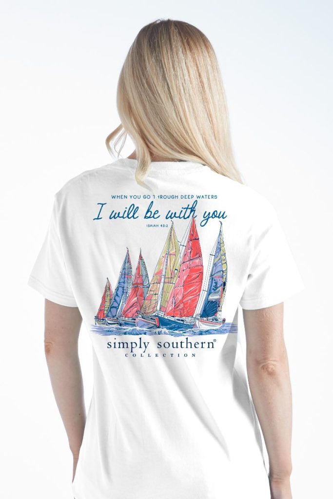 Simply Southern Deep Waters Sail T-Shirt