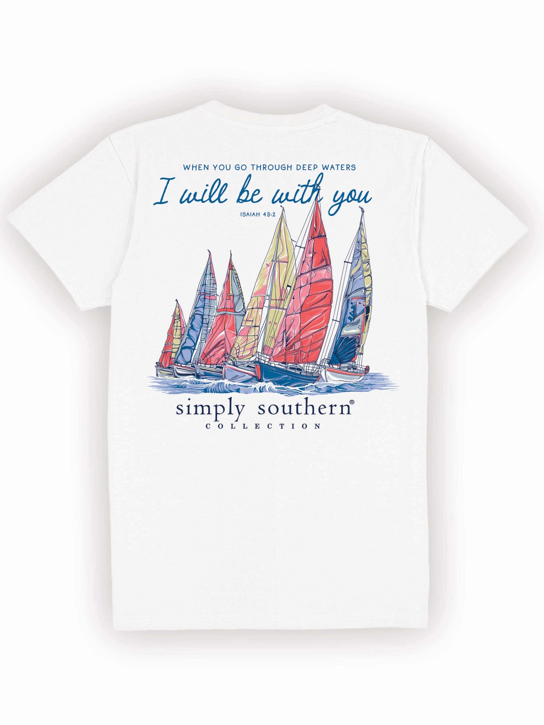 Simply Southern Deep Waters Sail T-Shirt