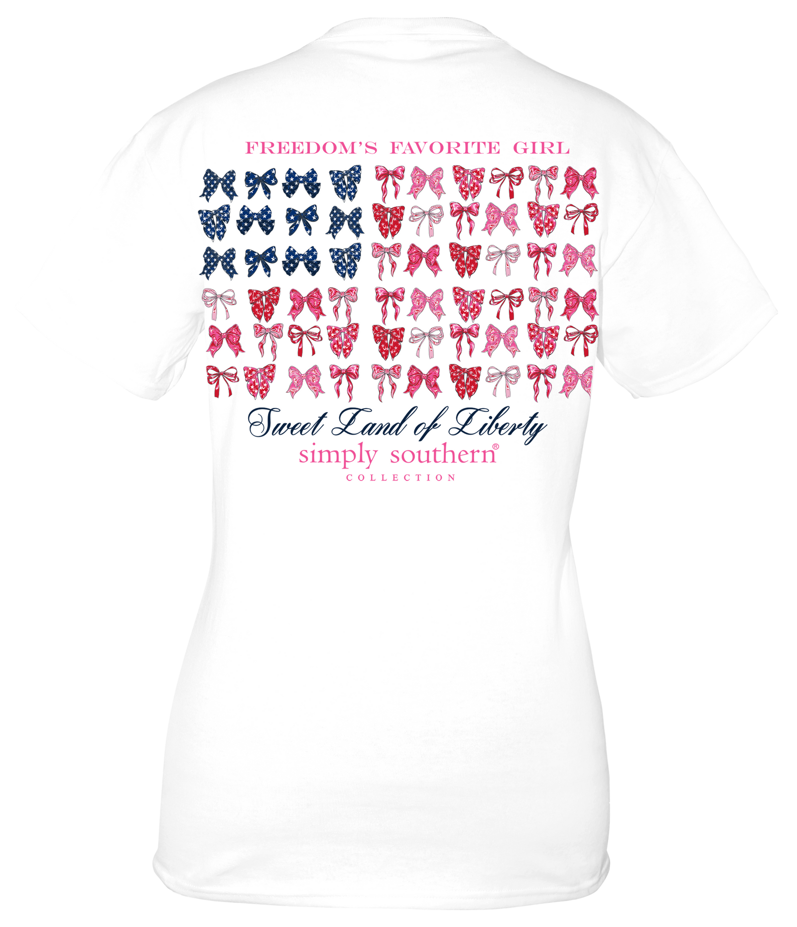 SALE Simply Southern USA Freedom Bow Flag T-Shirt