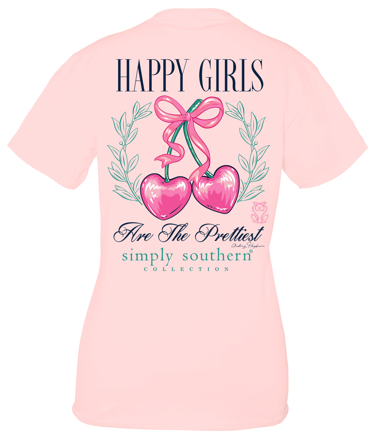 Simply Southern Happy Girls Bow T-Shirt