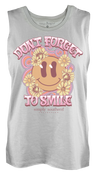 Simply Southern Forget To Smile Silver Tank Top
