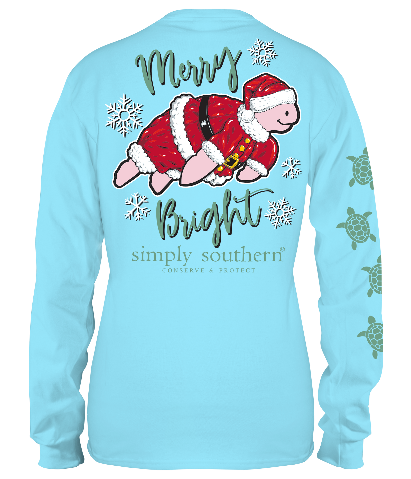 Simply Southern Turtle Tracker Santa Long Sleeve T-Shirt