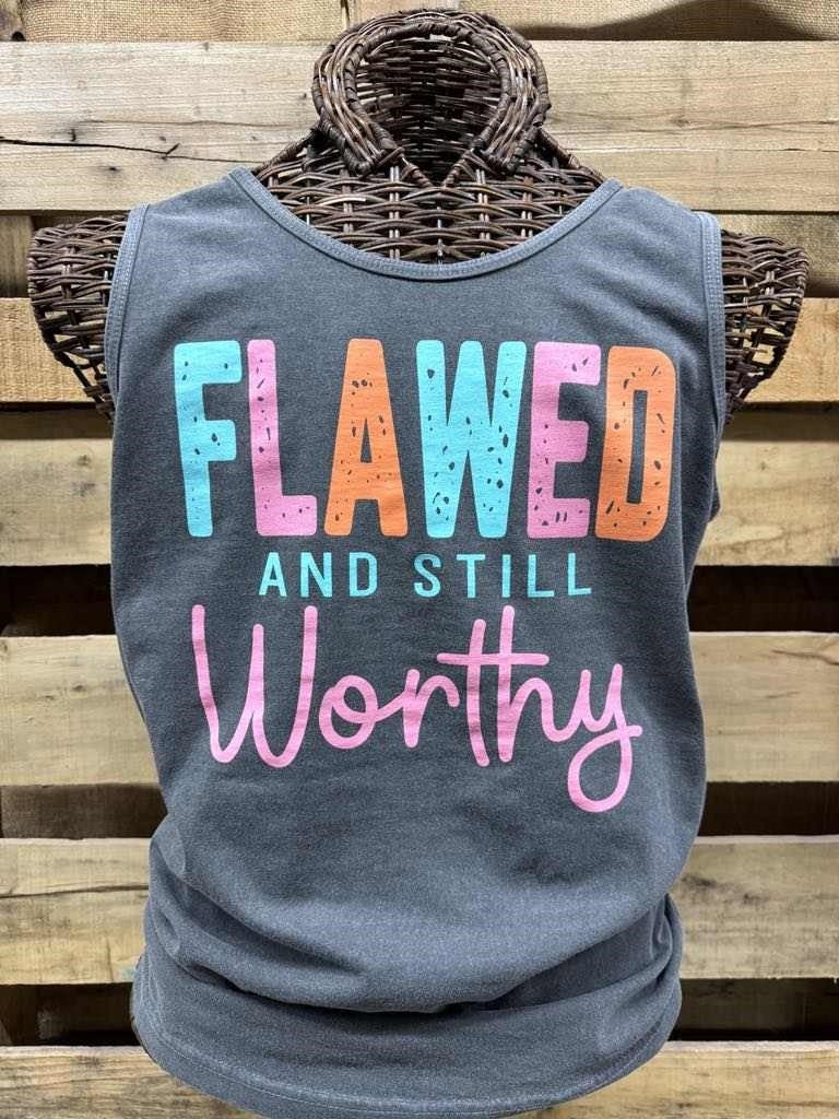 Southern Chics Flawed But Still Worthy Comfort Colors Tank Top