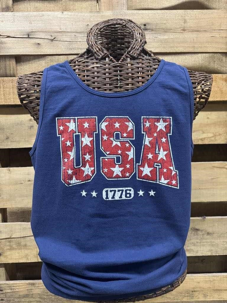 Southern Chics USA Comfort Colors Tank Top