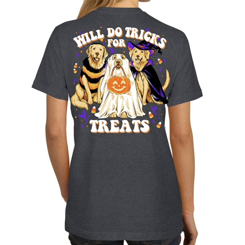 Southern Attitude Tricks For Treats Fall T-Shirt