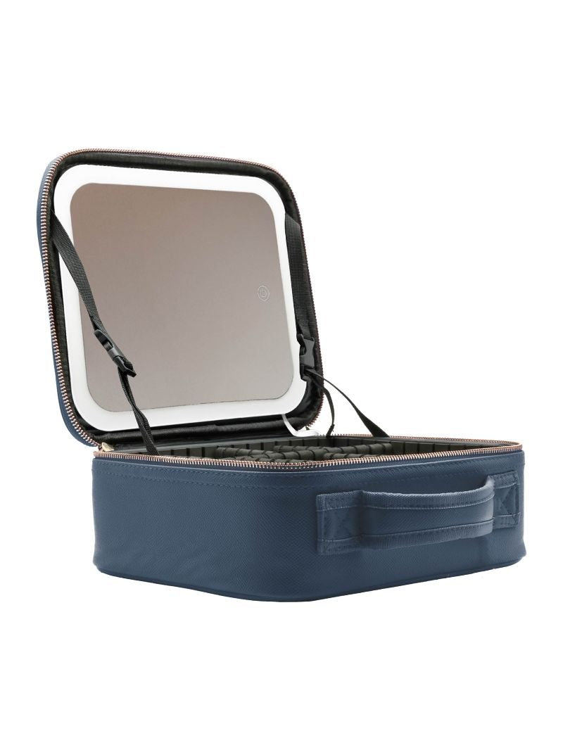 Simply Southern Leather Makeup Travel Case Bag With LED Mirror Light
