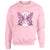 Southernology Butterfly Ribbon Breast Cancer Crewneck Sweatshirt