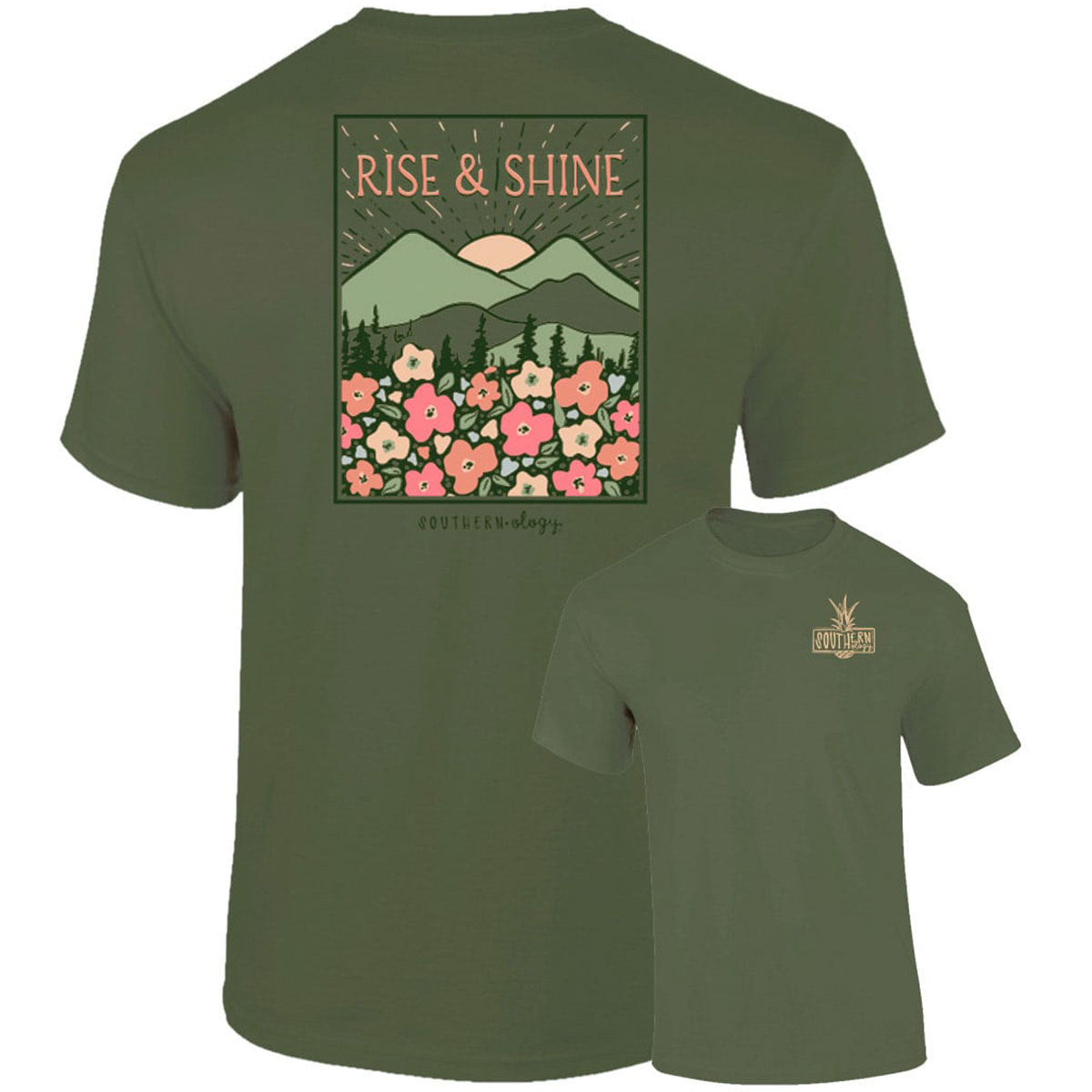 Southernology Mountain Rise and Shine Comfort Colors T-Shirt