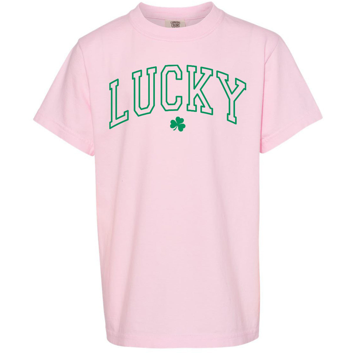 Southernology Lucky Irish Varsity Puff Comfort Colors T-Shirt