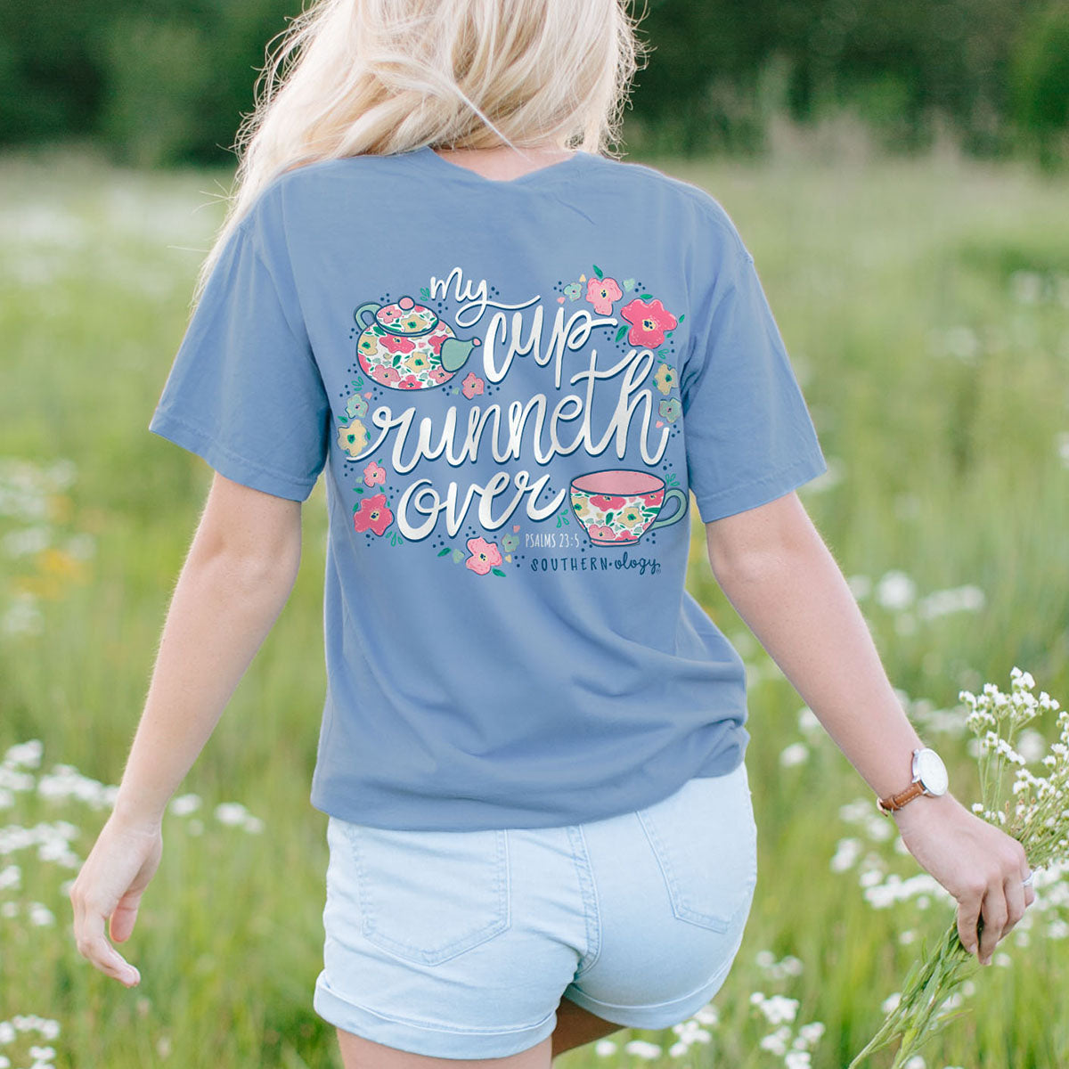 Southernology Cup Runneth Over Comfort Colors T-Shirt