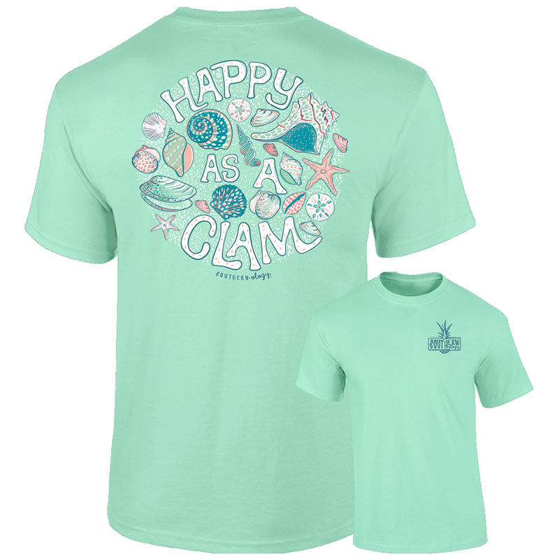Southernology Happy as a Clam Comfort Colors T-Shirt