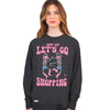 Simply Southern Let&#39;s Go Shopping Long Sleeve Crew Sweatshirt