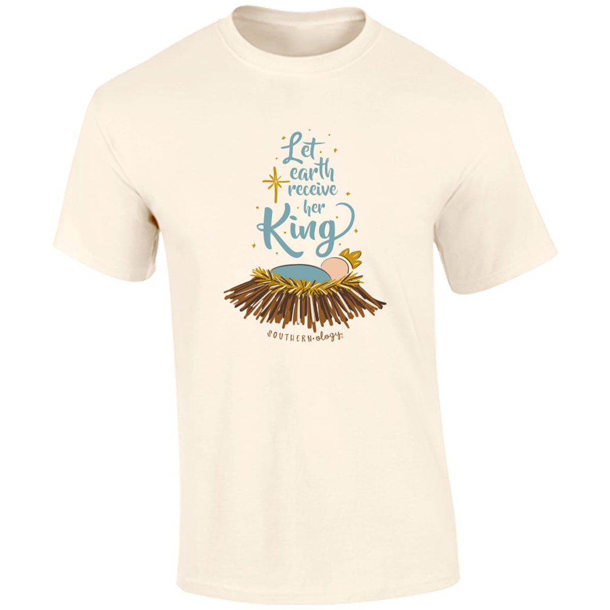Southernology Let Earth Receive Her King Holiday Comfort Colors T-Shirt