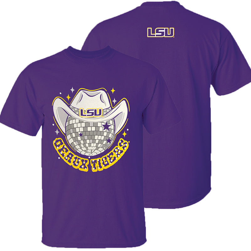 Louisiana LSU Geaux Tigers Disco Hat T-Shirt