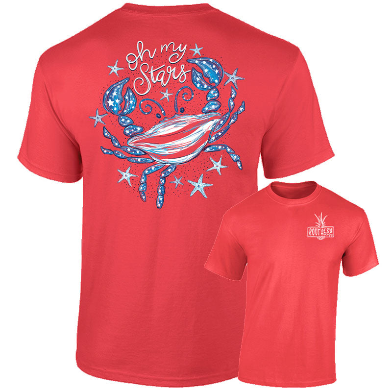 Southernology USA Crab Oh My Stars Comfort Colors T-Shirt