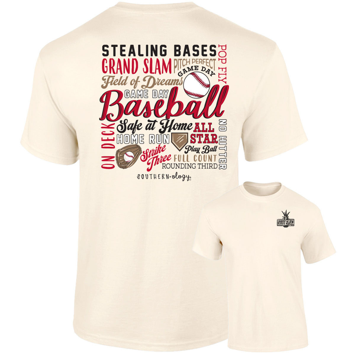 Southernology Baseball Sayings Comfort Colors T-Shirt