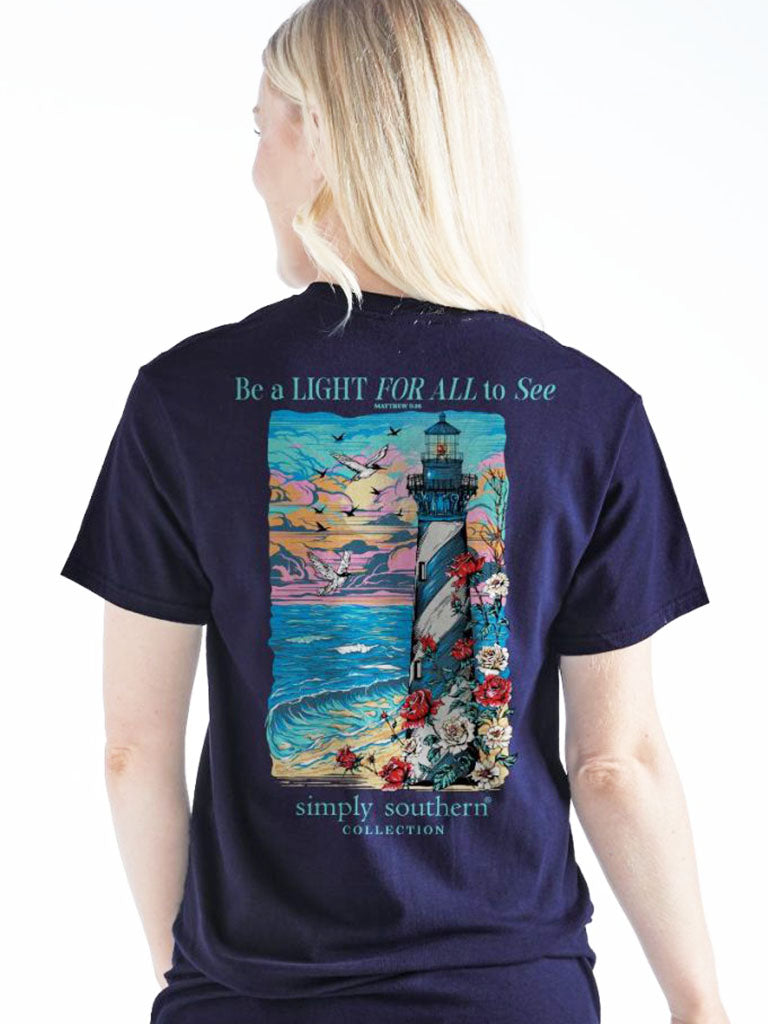 Simply Southern Lighthouse Beach T-Shirt
