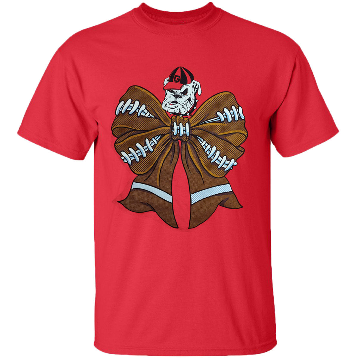 Georgia Bulldogs Football Bow T-Shirt