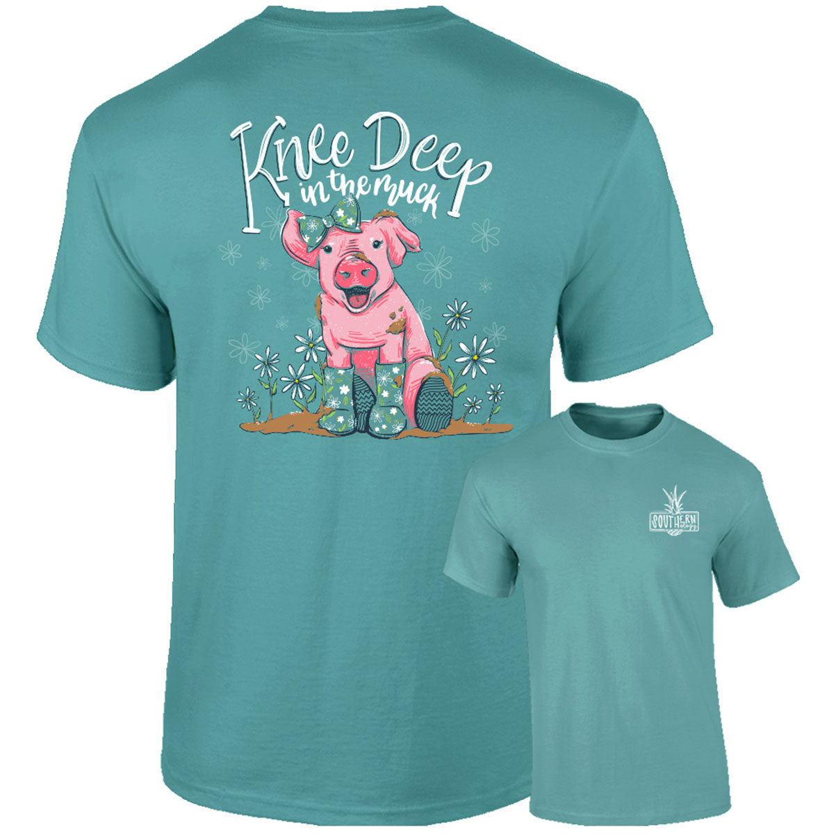 Southernology Knee Deep in Muck Pig Comfort Colors T-Shirt