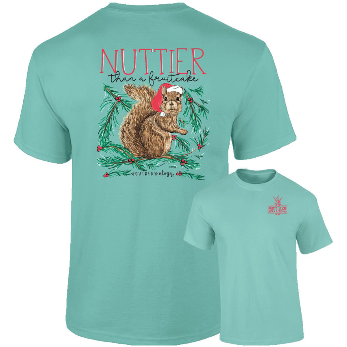Southernology Nutty Squirrel Holiday Comfort Colors T-Shirt