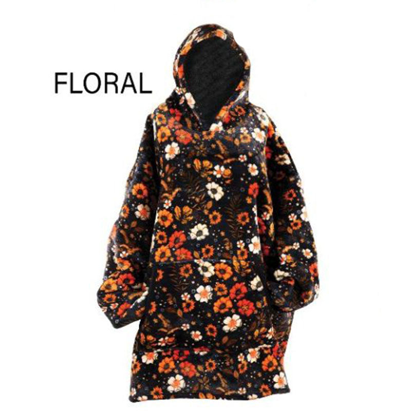 Simply Southern Patterns Ultra Soft Pullover Hoodie Poncho Wearable Blanket T-Shirt