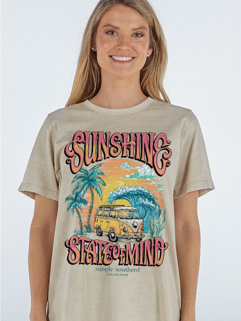 Simply Southern Sunshine Washed Cream T-Shirt