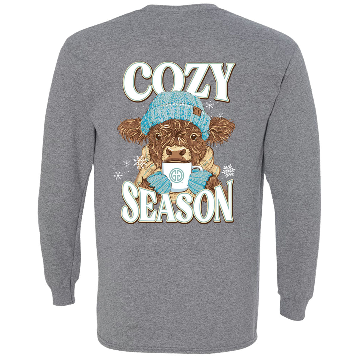 Girlie Girl Originals Cozy Season Cow Long Sleeves T Shirt