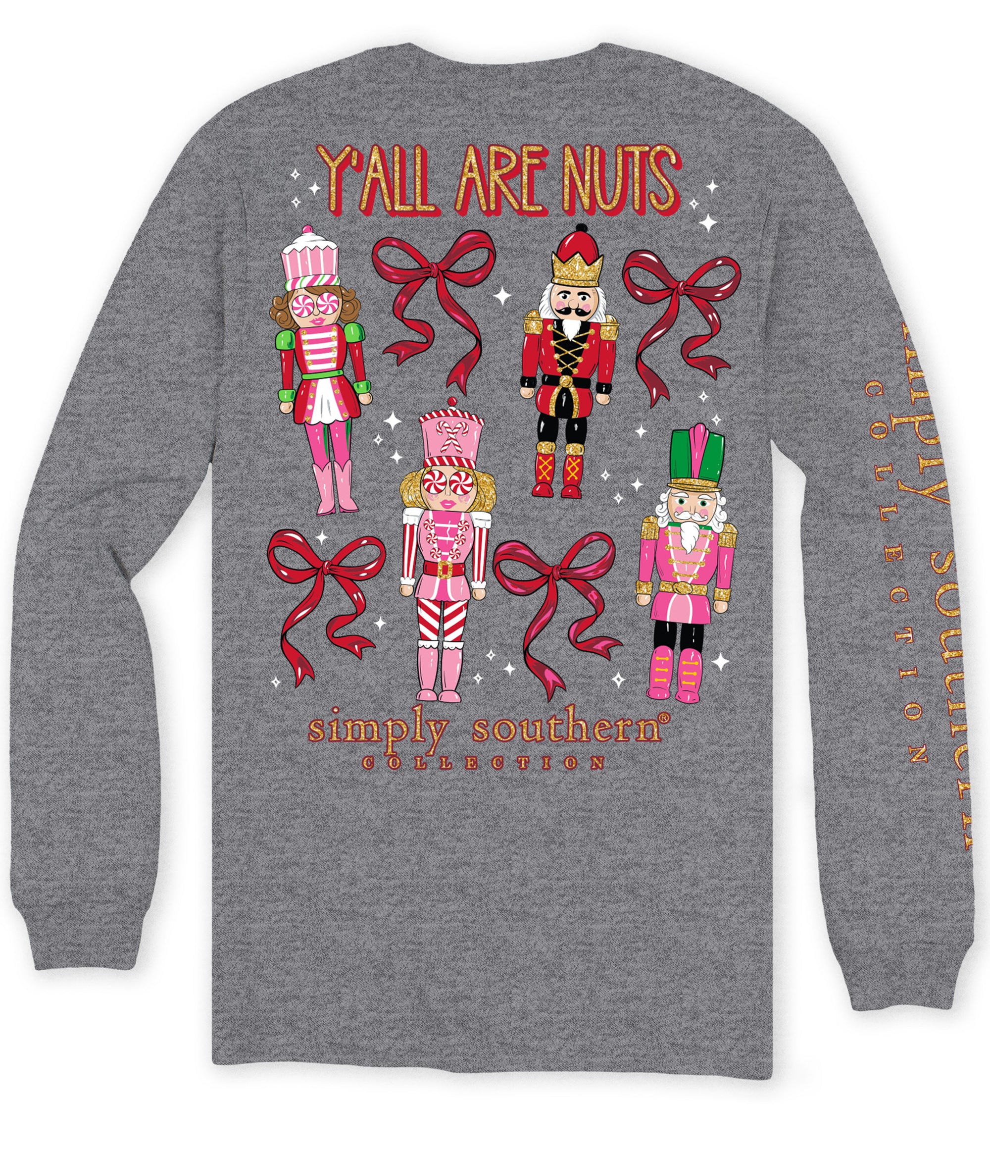 Simply Southern Nuts Nutcracker Christmas Long Sleeve T-Shirt