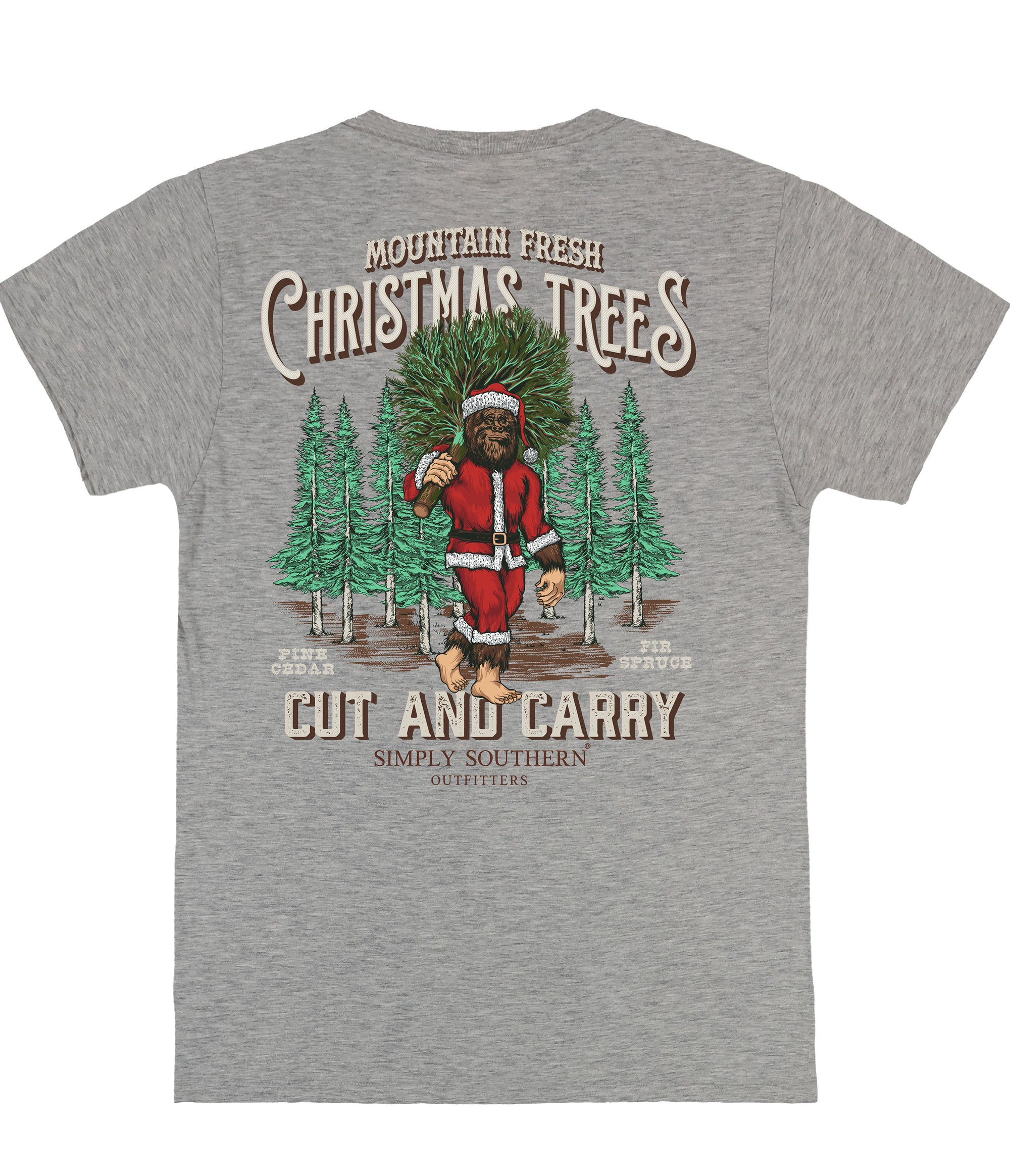 Simply Southern Santa Sasquatch Holiday Unisex T-Shirt