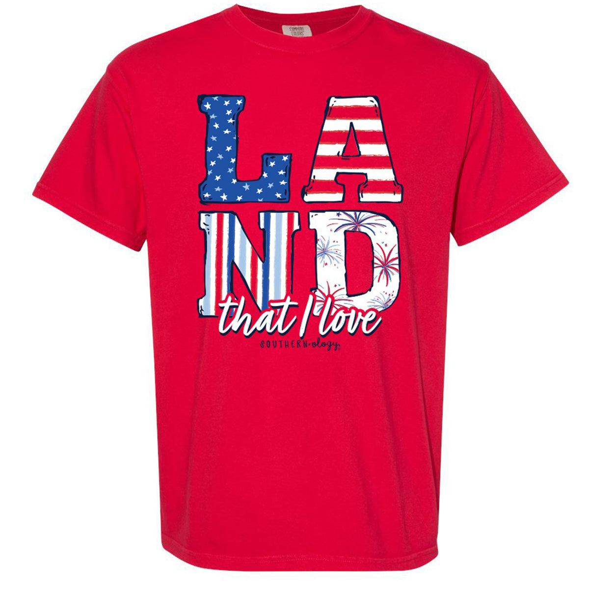 Southernology Land That I Love USA Comfort Colors T-Shirt