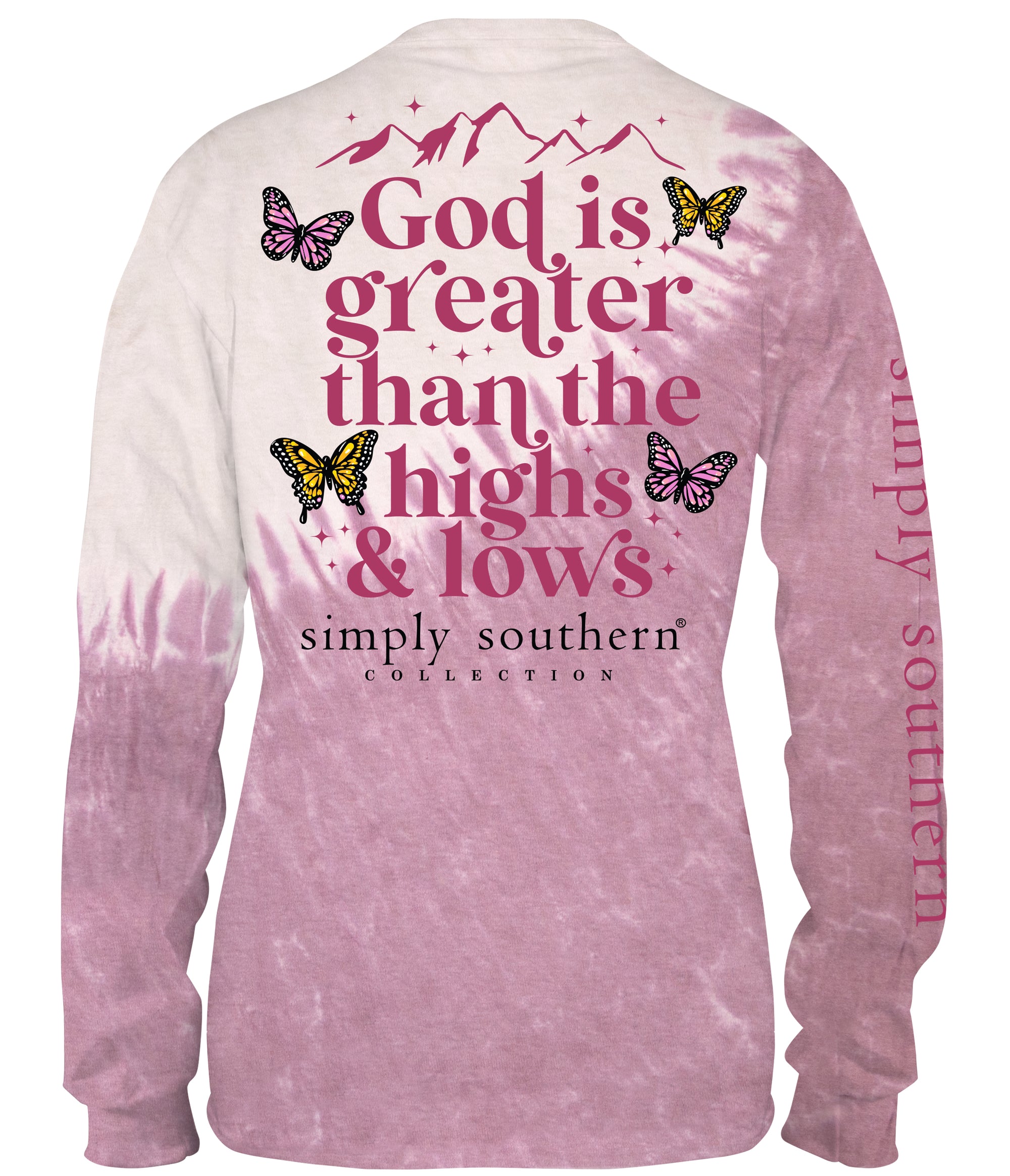Simply Southern God Is Greater Long Sleeve T-Shirt