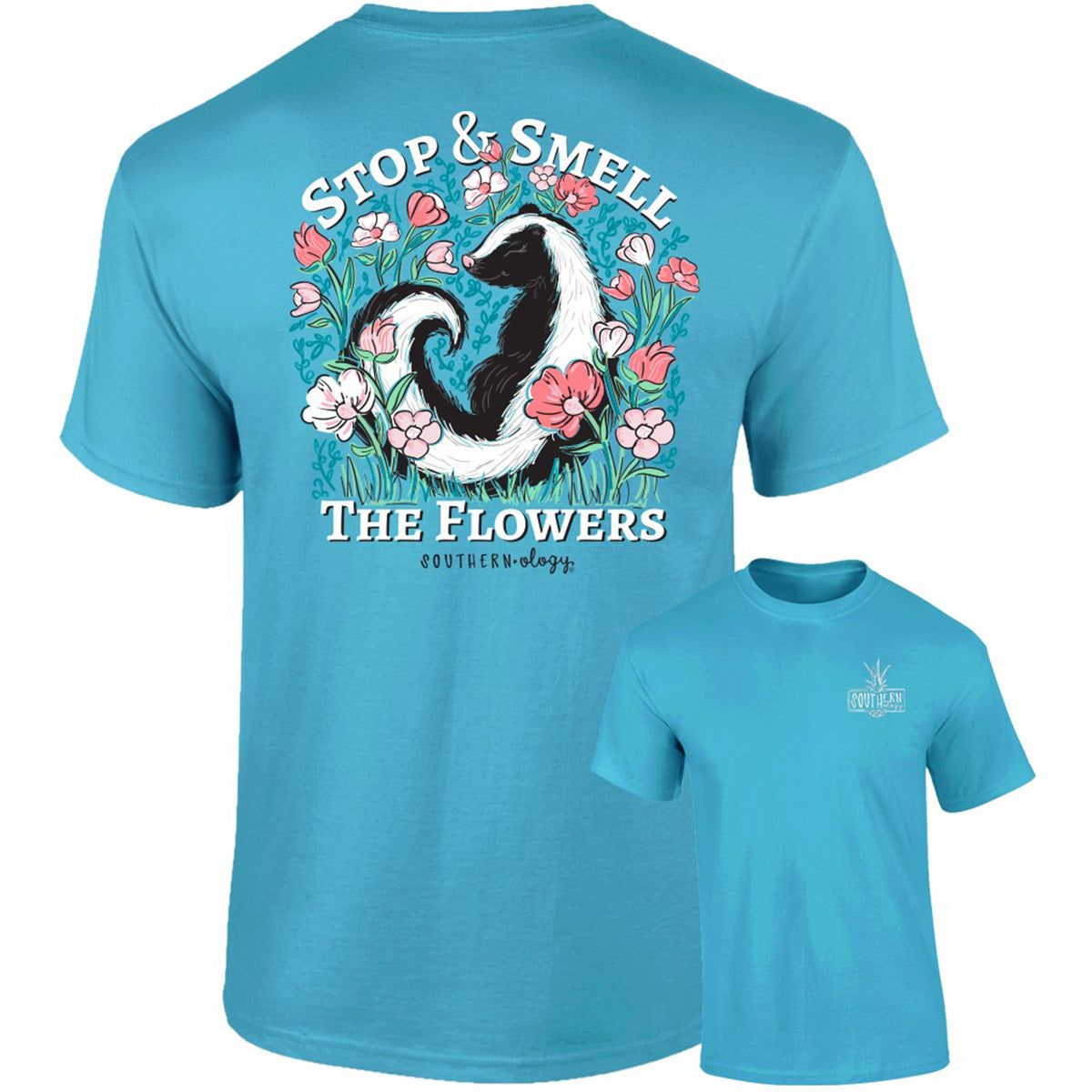 Southernology Stop &amp; Smell the Flowers Comfort Colors T-Shirt